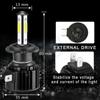 LED světlomety pro automobily — LED žárovky do světlometů, 360 stupňů, 4stranné osvětlení, vodotěsné IP68, retrofitní autožárovka