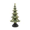 Gold-Painted Christmas Tree Ornaments, Snow Scene Tree Home Decoration Crafts Desktop Christmas Atmosphere Gift Christmas Decoration Desktop Ornaments