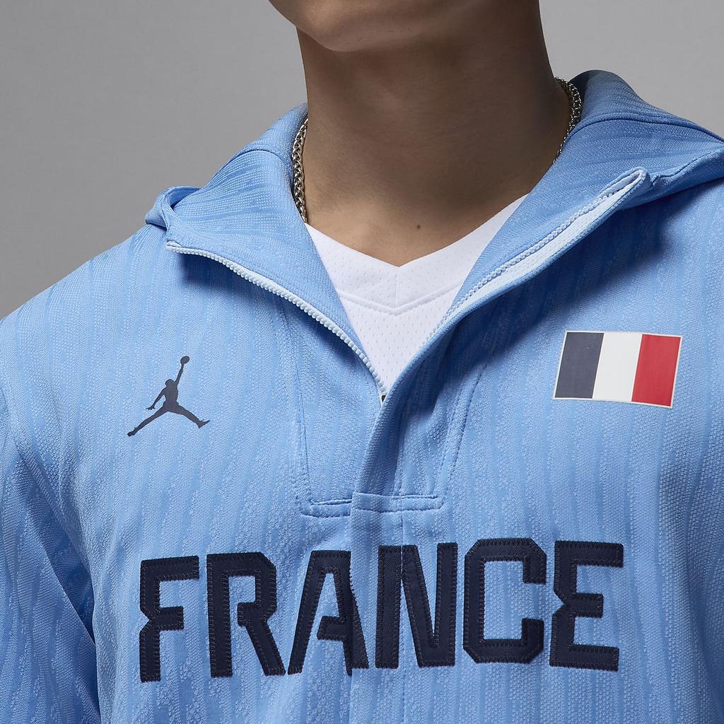 Jordan Dri-FIT ADV Bequeme Buchstaben Basketball Zip-Up Hoodie Jacke Herrenjacken Himmelblau Obsidian FZ1627-441