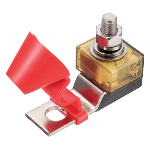 uxcell Terminal Fuse 60A Terminal Block Fuse 58V DC Marine Rate Fuse and