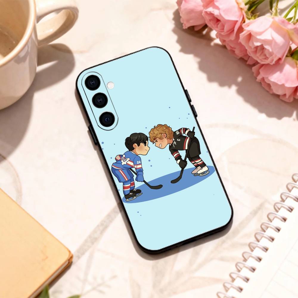 Ice hockey H-Heated R-Rivalry phone Case For Samsung Galaxy A73,A72,A71,A70,A53,A52,A51,Others Soft Black Shell