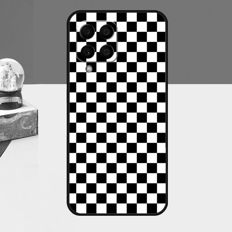 Plaid Pattern Stripes Case For Samsung Galaxy M53 M33 M15 M35 M55 M11 M14 M34 M54 M31 M51 M12 M32 M52 M16 M36 M56