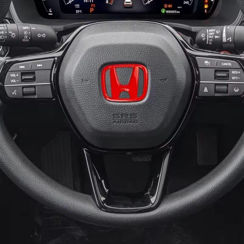 1Pcs Car Steering Wheel Decoration Sticker Badge Auto Styling For Honda Civci CRV Accord Mugen Prelude FIT City CRZ CRX Jazz D