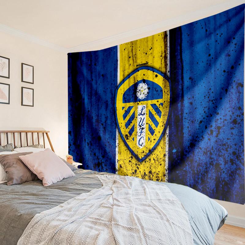 1PC Leeds United Crest Design Tapestry Hanging for Bedroom,Livingroom, Playroom,Decor Art Room Wall Tapestry Holiday and Birthday Gifts