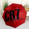 Ronaldo Cr7 Football Legend Outdoor Automatic Umbrella Compact & Durable 8-Rib Design Sturdy Construction Durable Everyday Carry Umbrella