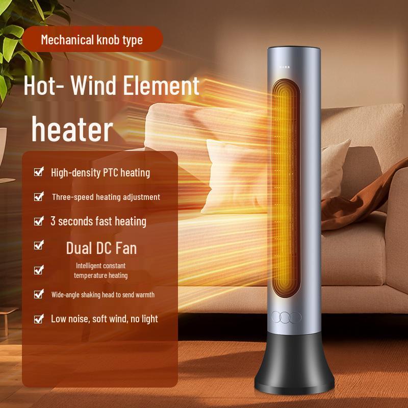 Smart Voice-Controlled PTC Vertical Household Heater – Fast Heating Electric Air Blower