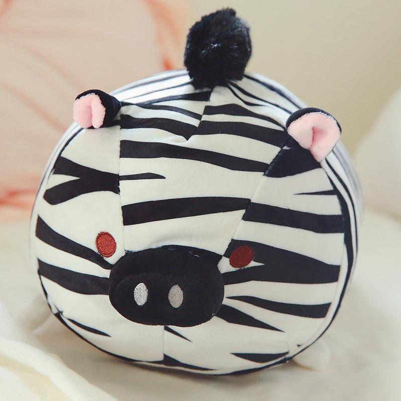 Tiger Creative Zebra Shaped Plush Toy Cushion Pp Cotton Kids Birthday Decor Gift