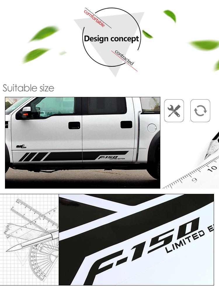 Autocolante Prag Lateral Ford F-150 Raptor - Folie Modificare Caroserie