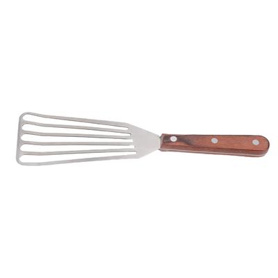 Fish Spatula Stainless Steel for Cooking with Wood Handle Multifunctional Barbecue Turner