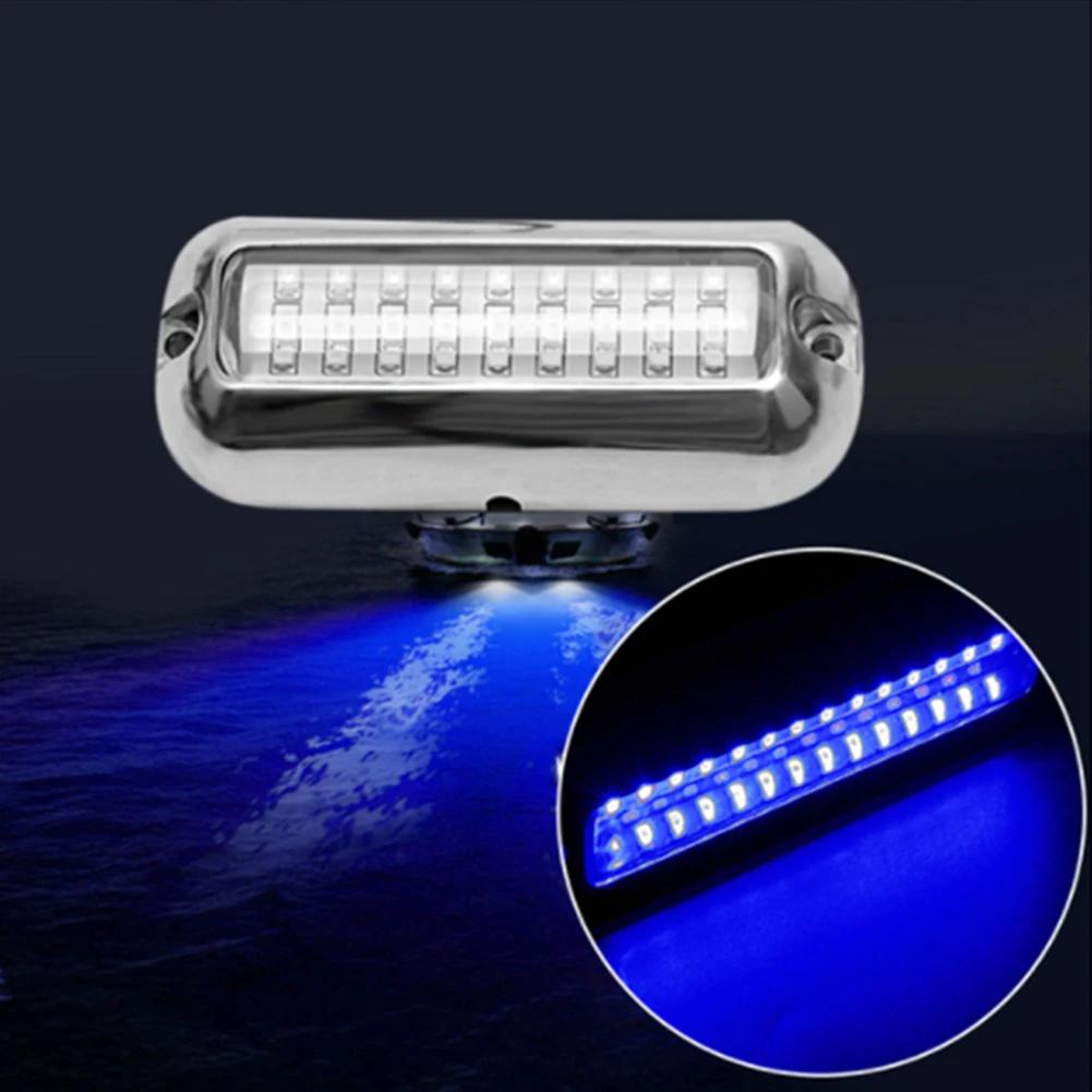 42 LED Wodoodporne Morskie Łodziowe Światło LED Stal Nierdzewna Podwodne Pontonowe Lampa Rufowa Jacht Kabina Pokład Tylne Światła Akcesoria