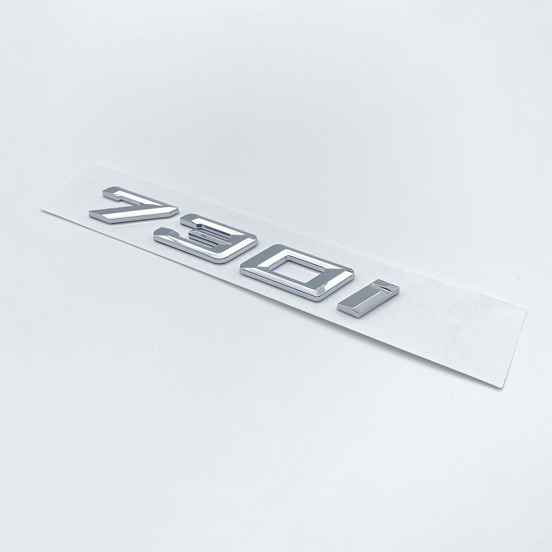 Chrom Schwarz 730i 740i 745i 750i 760i ABS Emblem für BMW 7er Reihe F03 F04 G112 Auto Heck Kofferraum Logo Aufkleber Zubehör tx2