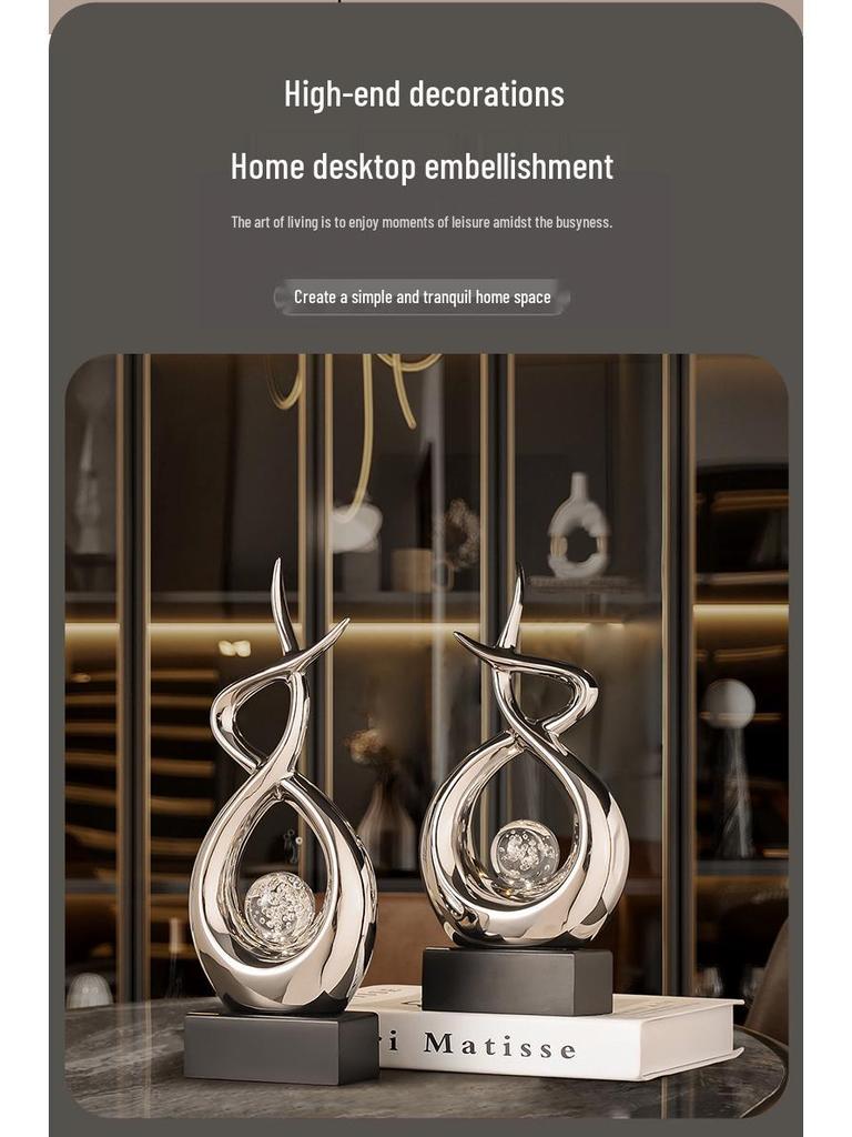 Modern Luxury Decorative Ornaments for Living Room, Wine Cabinet, TV Stand, Office, and Entryway