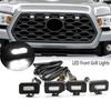 1Set LED Front Grill Lights For Toyota Tacoma Raptor TRD Off Road Sport   External Grill Lamp White Light Replacement