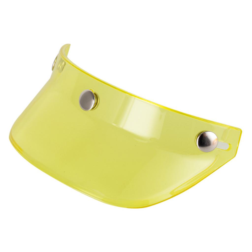 Motorcycle Helmet Sun Shade Protector 3 Snap-Button Retro Open Face Flip Up Down Shield Visor Modified Parts