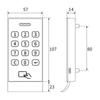 With Handle Card Keyboard Digital Hot Selling Digital Electronic Smart Cabinet Lock Cabinet Key Password Lock