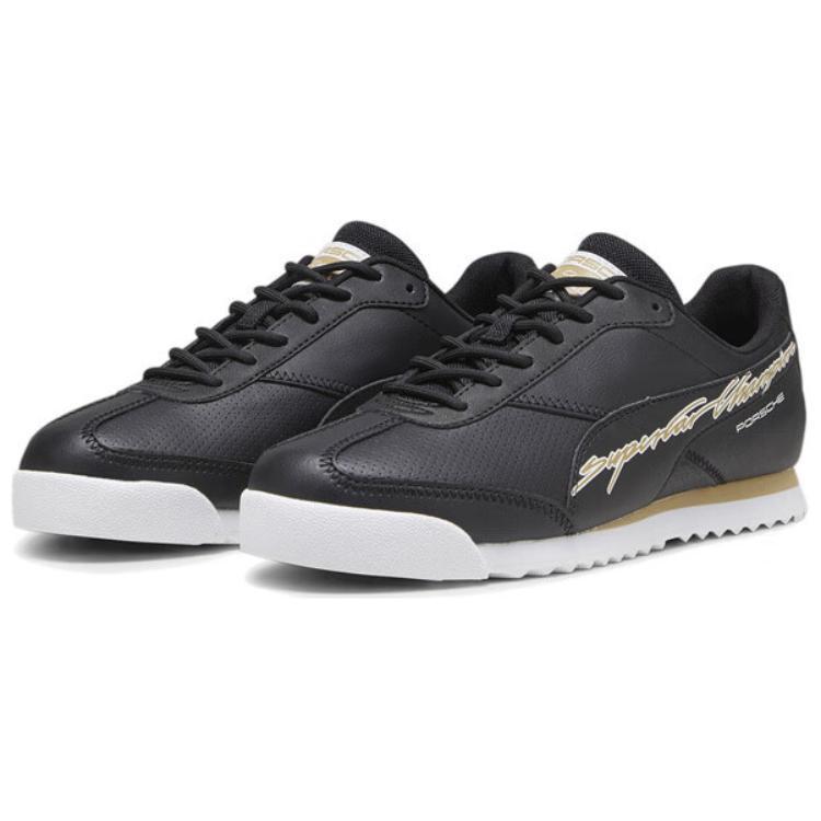 Puma Pl Roma Via Comfortable Fashion Low-Top Lifestyle Shoes Unisex sneaker Black 307730-01