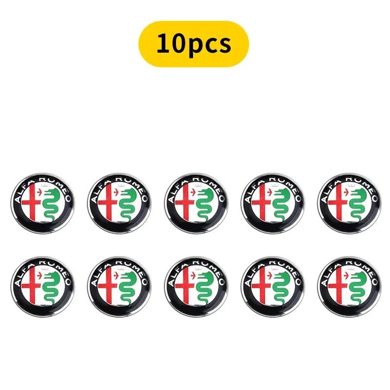 

Car Stickers For Alfa Romeo For Alfa Romeo Giulietta Giulia 147 156 159 Mito GT 10X 14mm Car Key Badge Sticker Symbol Logo Key S