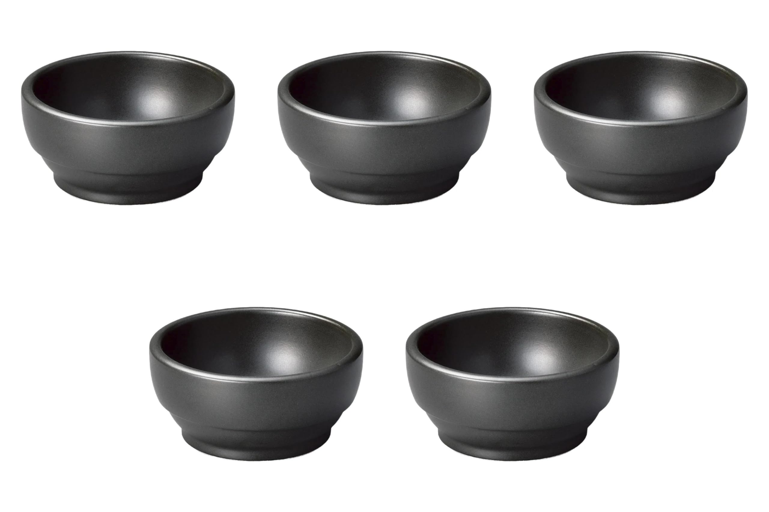 

Набор из 5 штабелируемых черных горшков для пибимпапа x Bibimbap Direct Setomonohonpo (Маленький) [14 6.5см] Горшок, Тепло, чёрный