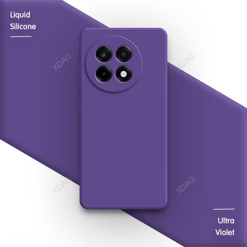 High Qualtiy Phone Case for OnePlus Ace 5 Ace5 Pro Ultra Racing 5Pro 5G Liquid Silicone Square Internal Flocking Soft Back Cover