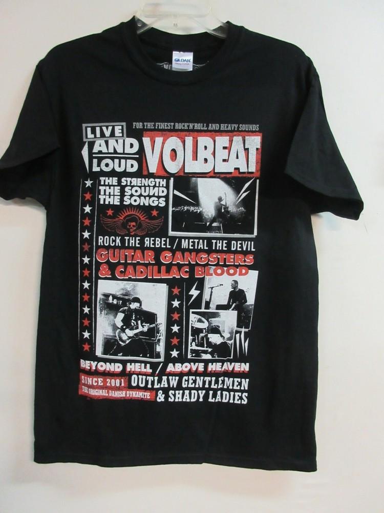 VOLBEAT OFFICIAL MERCH DISCOGRAPHY CONCERT MUSIC SHIRT MEDIUM Unisex T-Shirt XXXXL