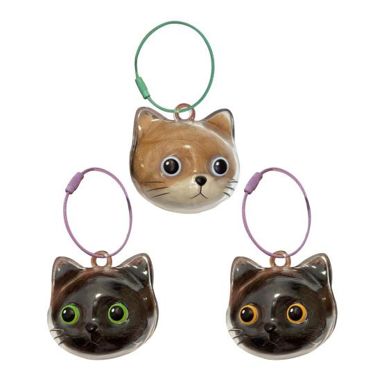 3 ks Sběratel kočičích chlupů Přívěsek Pamětní Úložná krabička na chlupy domácího mazlíčka Přívěsek na klíče Průhledná lahvička pro chlupy domácích mazlíčků Suvenýr Kroužek na klíče Dárek pro majitele koček