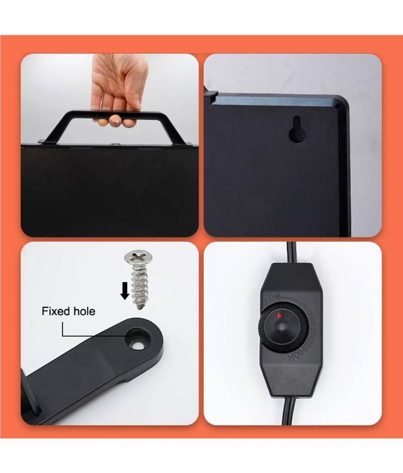 Thermostatic Chicken Coop Heater 160W Poultry Heating Panel 0-99℃ Temperature Winter Farm Radiant Heating Board Heating Plate