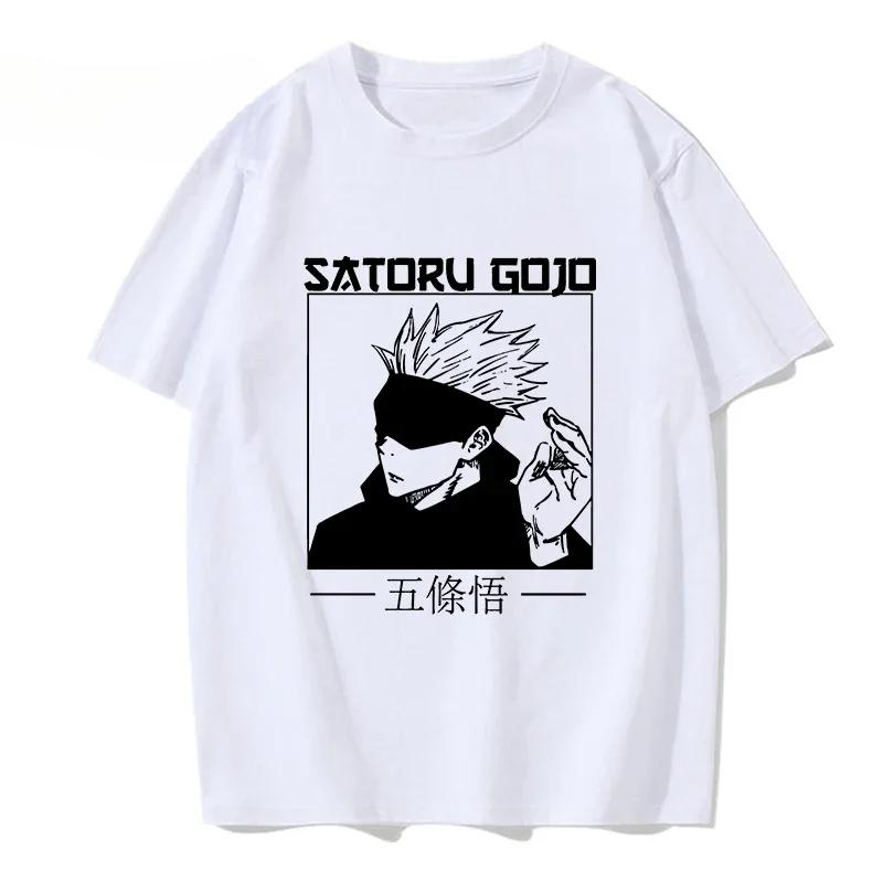 Tshirt Manga Japanese Anime Jujutsu Kaisen T Shirt Gojo Satoru Tops Yuji Itadori Graphic Tees Cool  T-shirt 90s Women Clothes