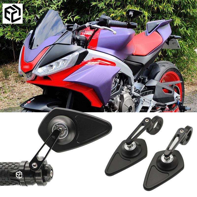 Motorcycle Rearview Side Mirrors For Aprilia RS125 660 50 Tuono 660 1100 RSV4 Handlebar Moto Accessories CNC Aluminum