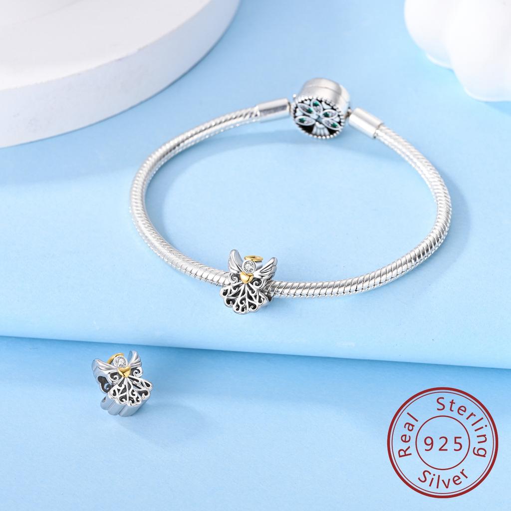 New In Copper Holy Angel Beads Charms Pendant Jewelry Fit Original Bracelet For Women Diy Party