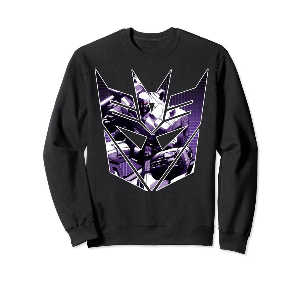 Transformers Logo Decepticon Shield Megatron Sweatshirt