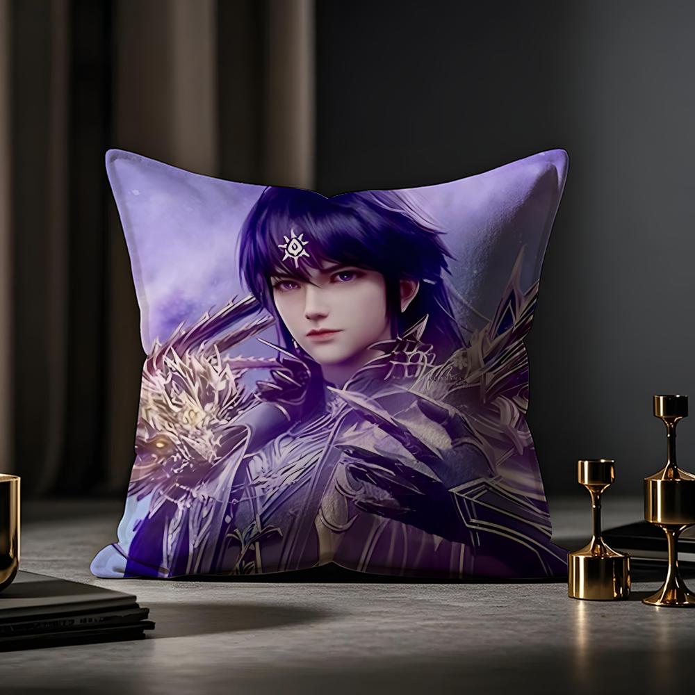 Divine Seal Throne Cushion Cover Anti-dustmite Pillowcase Invisible Zipper Silky Short Plush Sofa Cushion Cover
