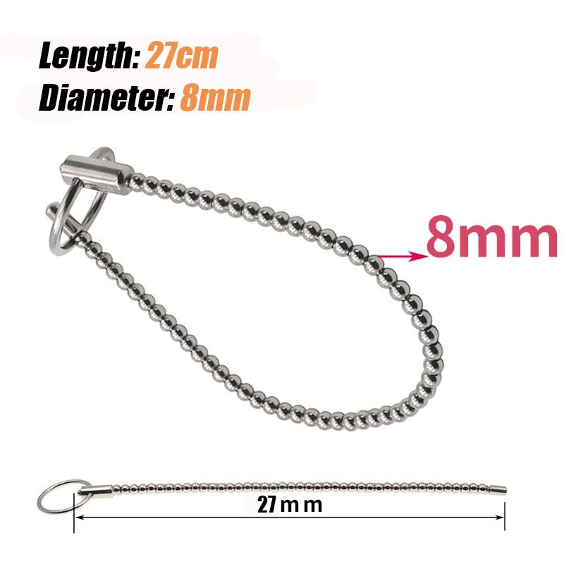 Pánské penisové kuličky Elektrický šok Uretrální dilatátor Nerezový masážní přístroj prostaty BDSM Zpoždění Masturbace Sexuální hračky pro muže