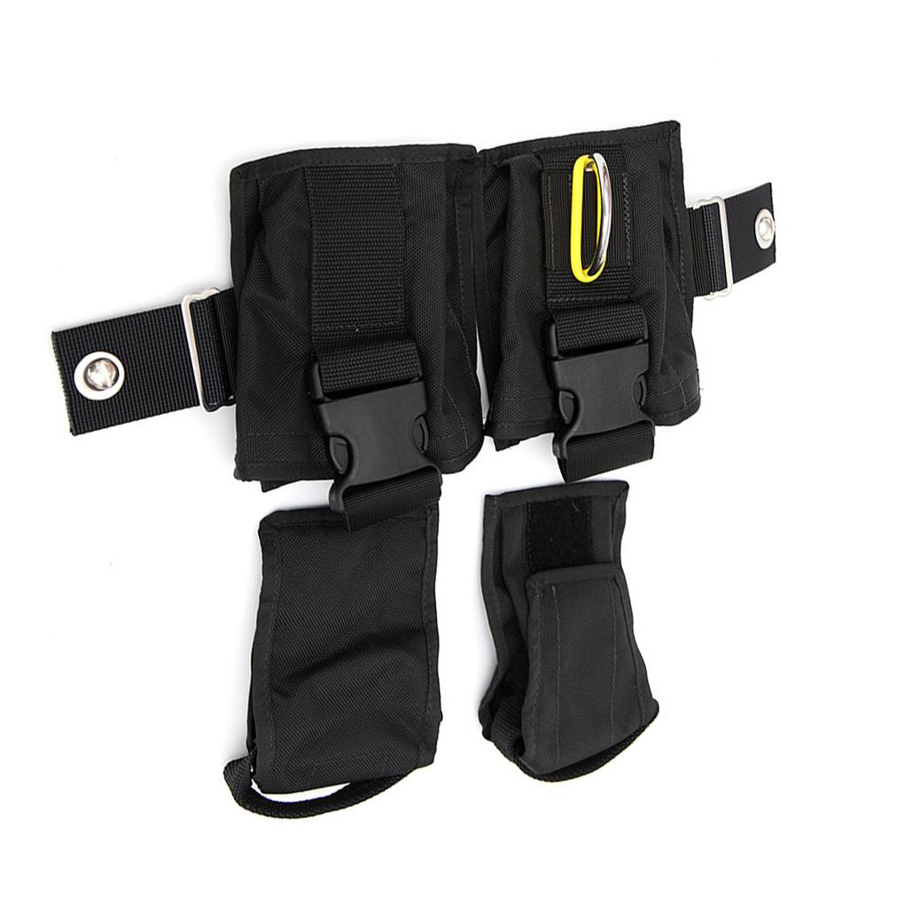 8lbs Scuba Diving Weight Bag - Adjustable Professional Underwater Lead Filler Pouch Tech Backplate Reel Holder