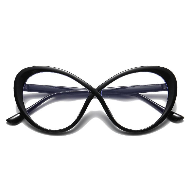Hot-Selling Wind Oval Flat Glasses Trend With The Same Face Small High Value Anti-Blue Glasses