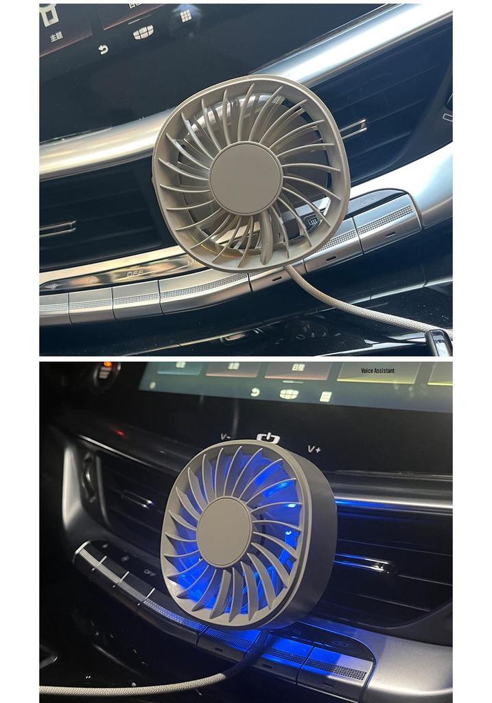 Colorful Mini Car Vent Fan: Compact Summer Cooling Solution