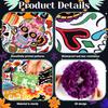 Pasimy Day of The Dead Bulletin Board Set Colorful Sugar Skull Classroom Decorations Mexican Dia De Los Muertos Cutouts with 3D Paper Flowers for
