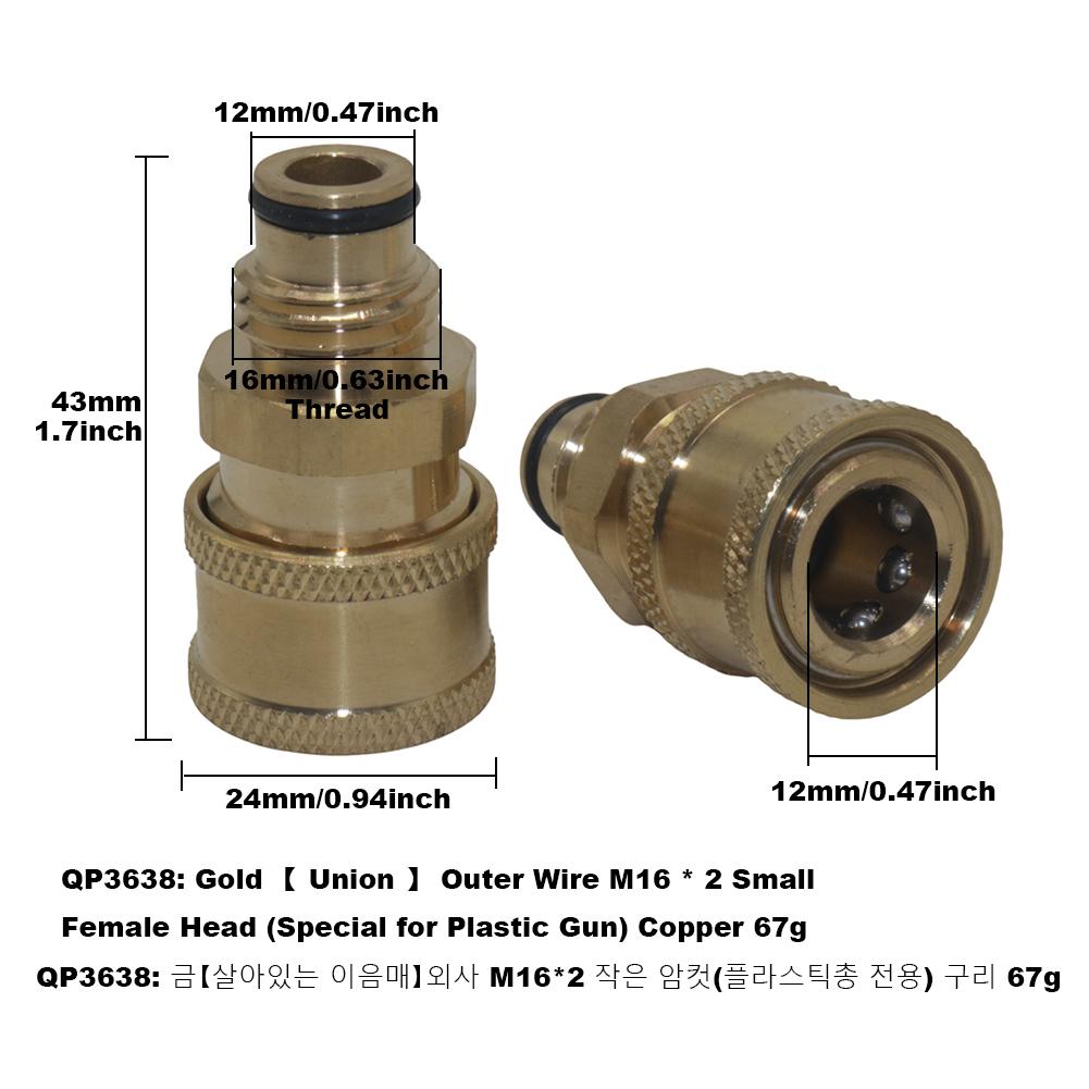 Fan Nozzle For High Pressure Washer Water Gun Splash Angle 65 40 25 15 0 Degree Five Models Mixed Pack Car Wash Gun Accessories