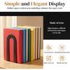 6Pcs Metal Bookends L-Shaped Thickened Book Ends Stoppers Supports Non-slip Desk Bookshelf Desktop Decor Shelves Office Storage