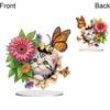 2D Flat Print DIY Diamond Painting Tabletop Ornaments Kit Double-Sided Diamond Painting Desktop Decorations Bedroom Table Decor