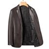 Spring and Autumn High-end Suit Collar Men's Leather Jacket Business Casual High-end Genuine Leather Sheepskin Middle-aged Leather Jacket