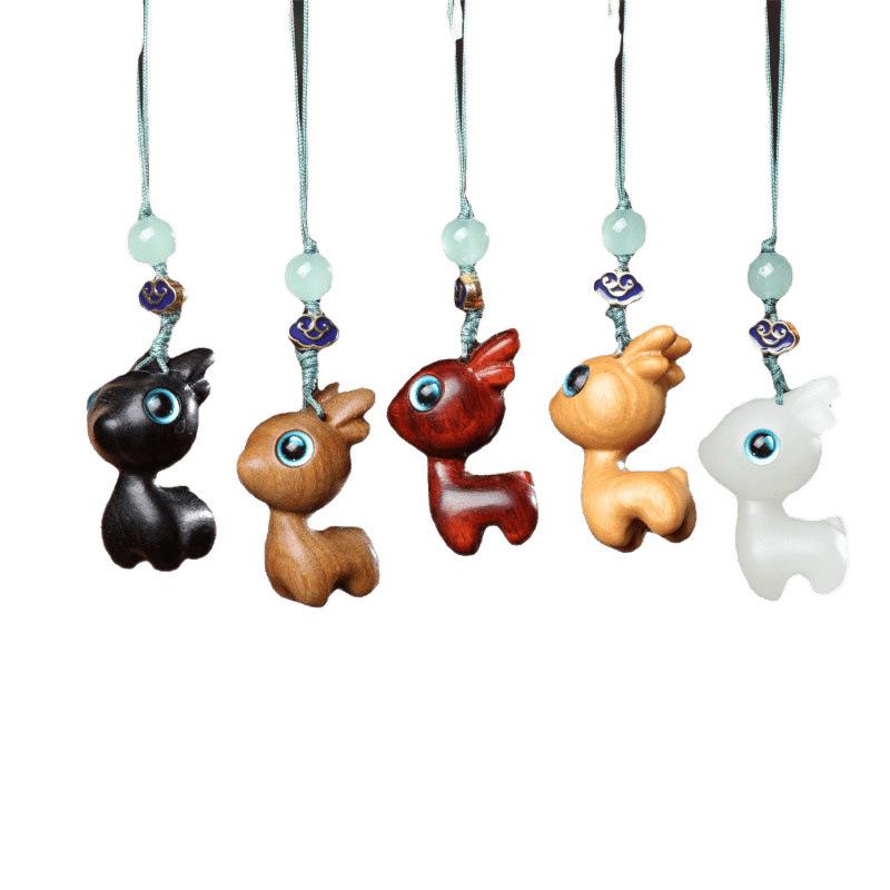Niedlicher Reh-Haustieranhänger: Entzückendes Auto-Hängeaccessoire & Schlüsselanhänger-Geschenk