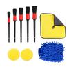 1 Set Car Cleaning Brushes Washing Glove Towel Sponge For Car Leather Air Vents Rim Cleaning Tools Detailing Brush Kit