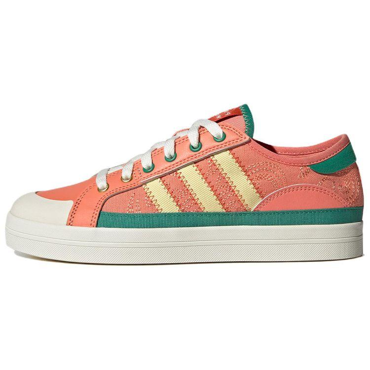 Adidas Neo City Canvas Lightweight Durable Non-Slip Low-Top Skate Shoes Women Sneakers Orange Yellow Green HQ6934