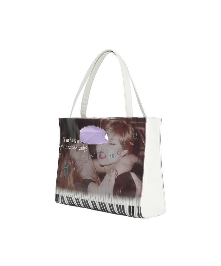 Grailz Want A Boyfriend Tote Bag [Brown]