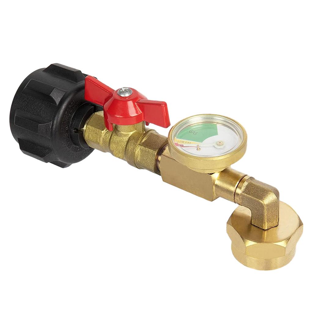 Efficient Propane Bottle Inflator with Pressure Gauge Propane Adapter Durable Adapter Perfect for BBQ and Camping