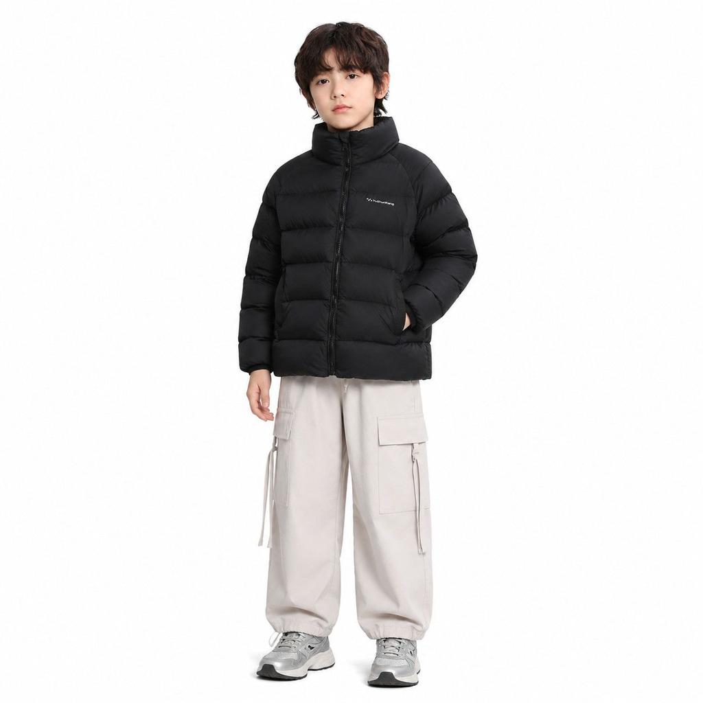 Girls' Down Jackets: Lightweight Stand-Collar Down Jackets for Fall/Winter; Boys' Warm Duck Down Jackets