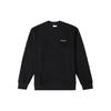 Sweatshirt à col rond décontracté couleur unie pour homme pour la course à pied et l'entraînement Noir AE3351-010