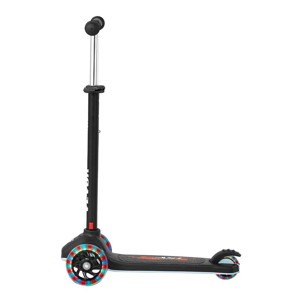 Roller für Kinder ab 3 Jahren, 3-Rad-Kleinkindroller mit leuchtenden Rädern, höhenverstellbarer Lenker, breites Anti-Rutsch-Trittbrett, Leichtes Aluminium