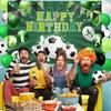 Fußball Geburtstagsparty Hintergrund Fußball Thema Geburtstagsparty Dekorationen Fotokabinen Requisiten für Jungen Kinder