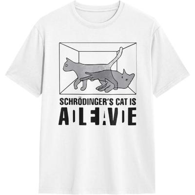 Short Sleeve T-Shirt Schrödinger's Cat T-Shirts for Men and Women Running Shirts Workout Shirt